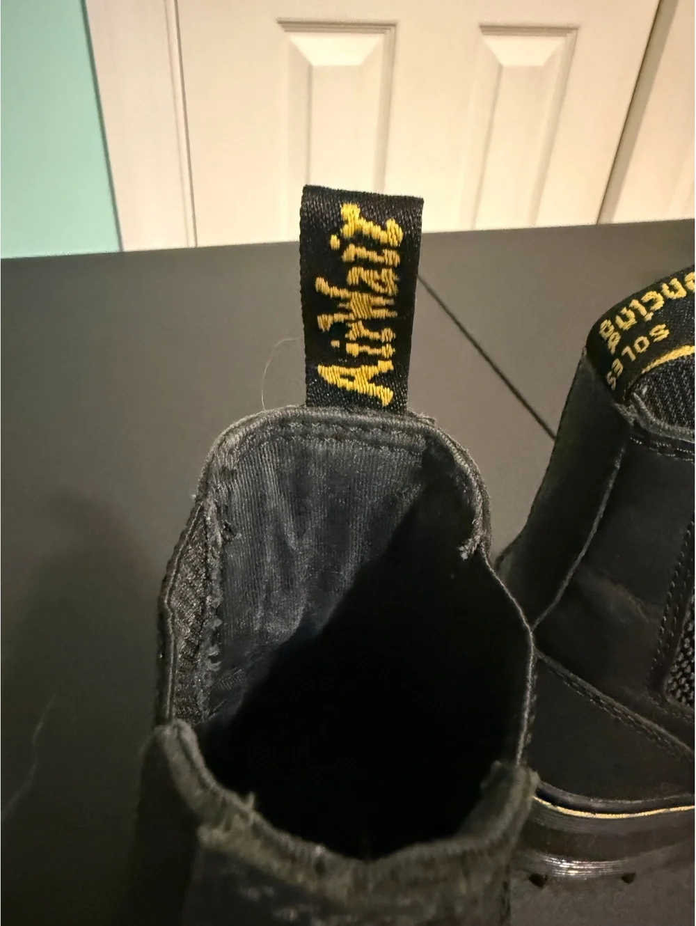 Dr. Martens Black Chelsea Boots with Elastic Sides Size 6 US Women